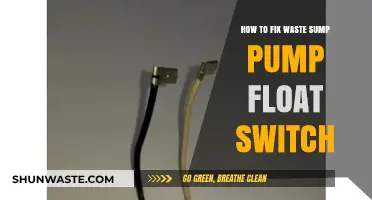 Fixing Your Waste Sump Pump Float Switch: A Step-by-Step Guide