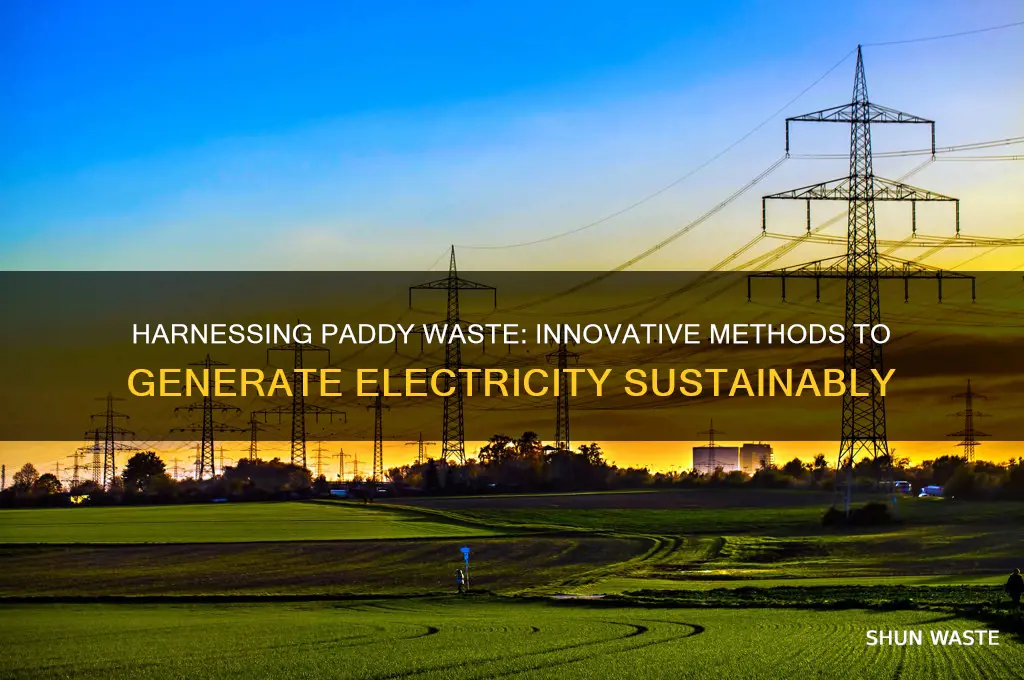 how to generate electricity from paddy waste