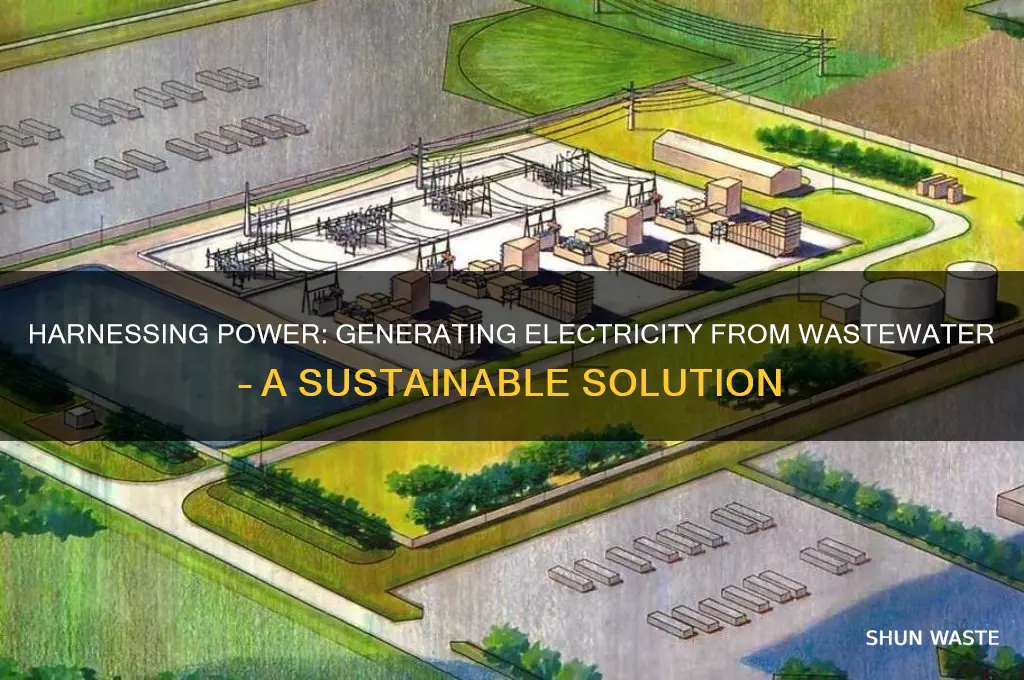 how to generate electricity from waste water