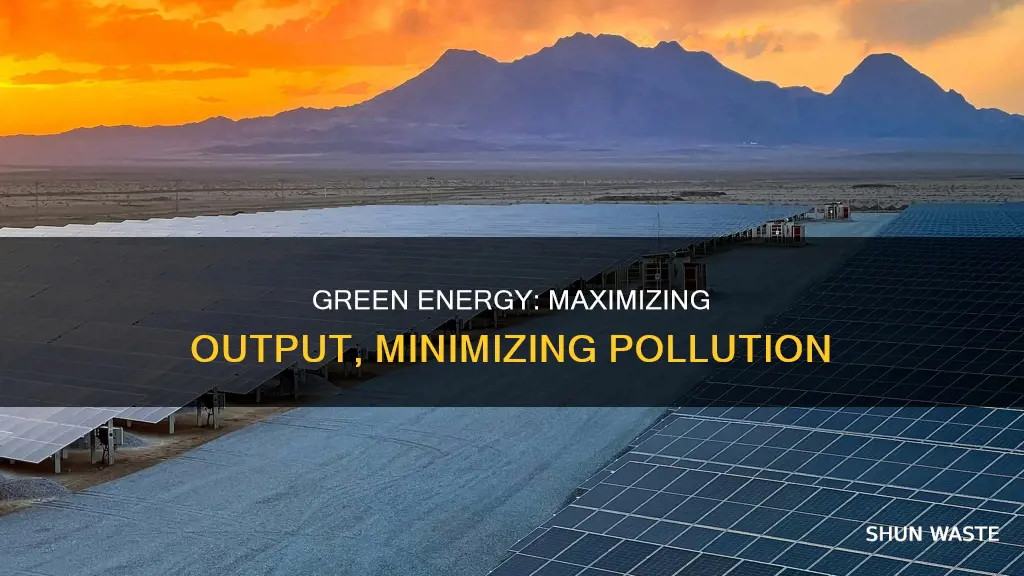 how to generate the most energy with the least pollution