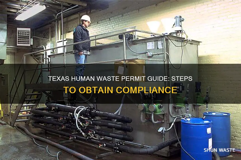 how to get a human waste permit in texas