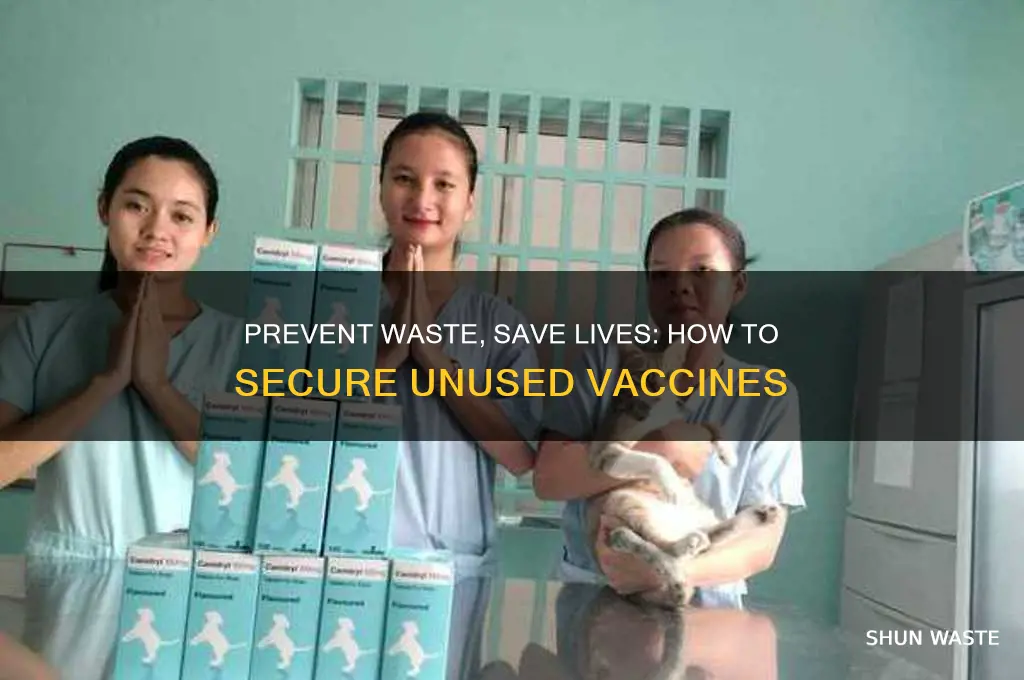 how to get a vaccine that would be wasted