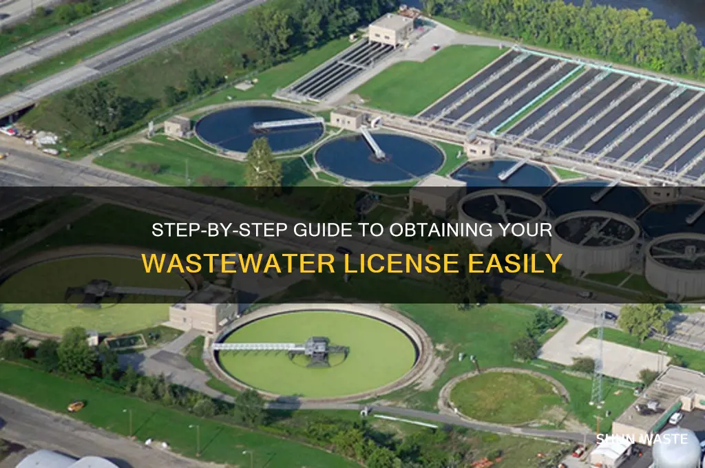 how to get a waste wastewater license