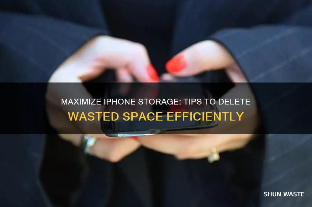 how to get delete wasted space on iphone