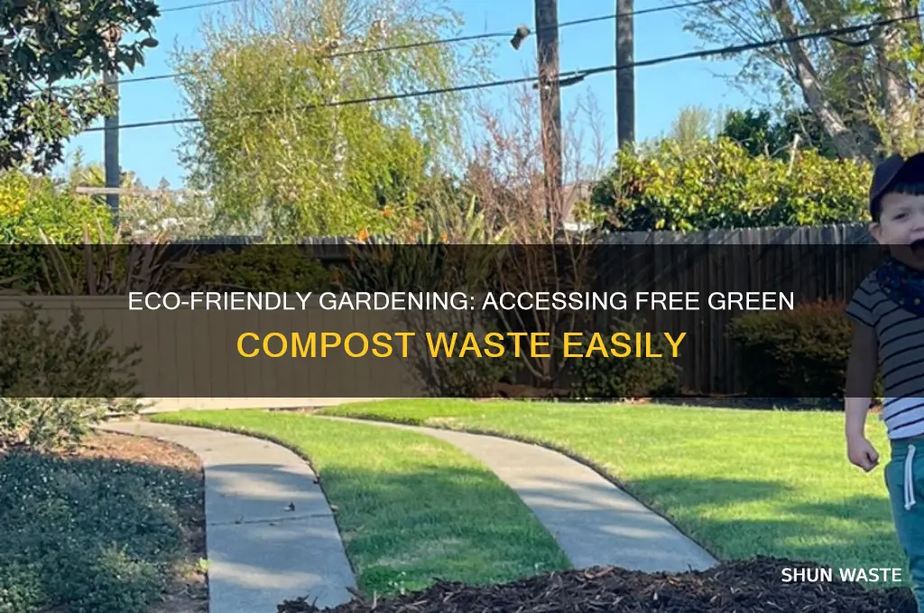 how to get free green compost waste