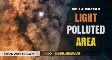 Capturing the Milky Way in Light-Polluted Skies
