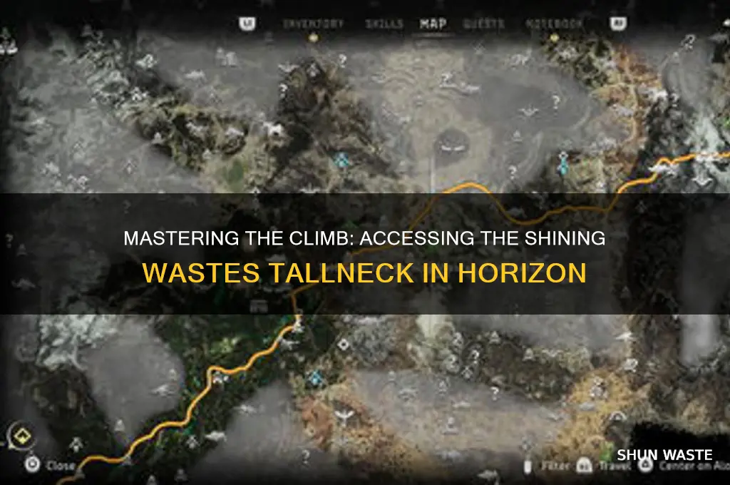 how to get on shining wastes tallneck