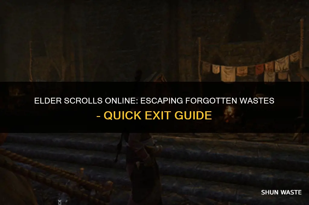 how to get out of forgotten wastes eso exit