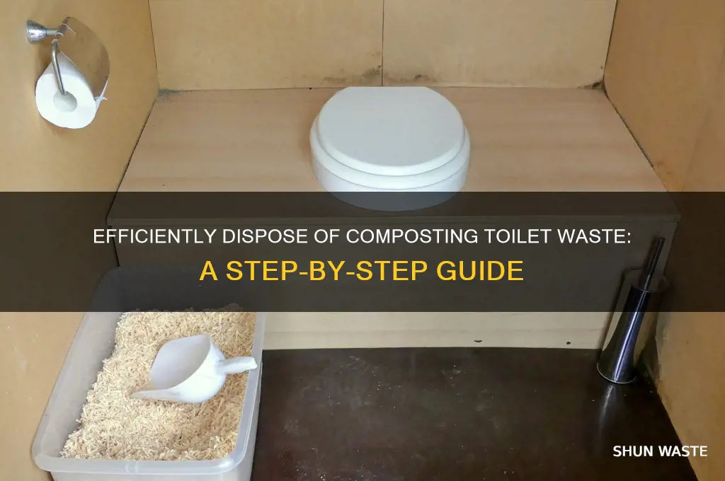 how to get rid of composting toilet waste