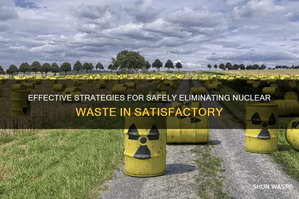 how to get rid of nuclear waster satisfactory