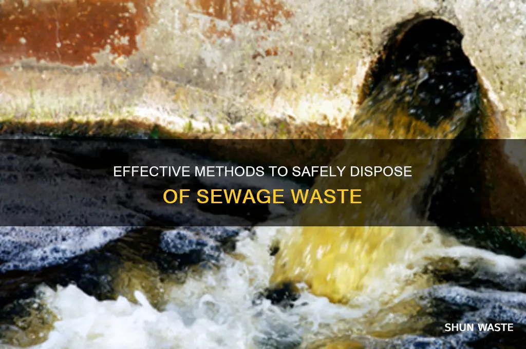 how to get rid of sewage waste