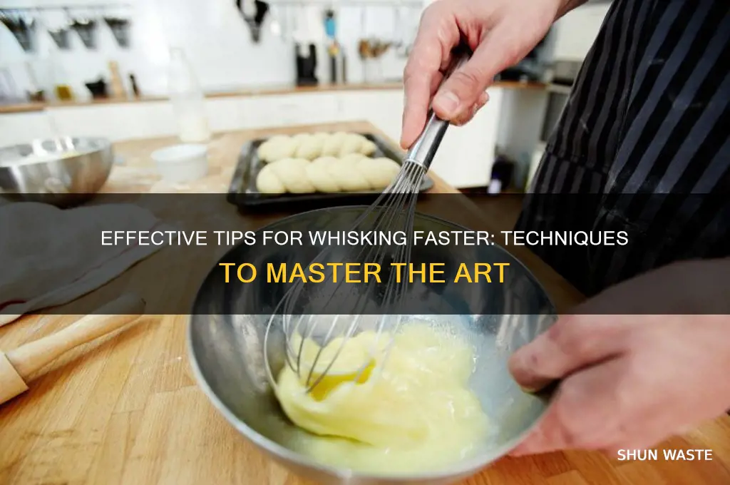 how to get something to wisk waster