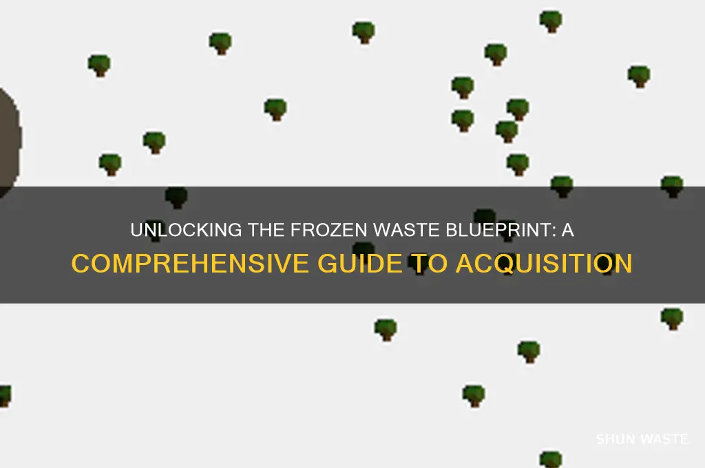 how to get the frozen waste blueprint