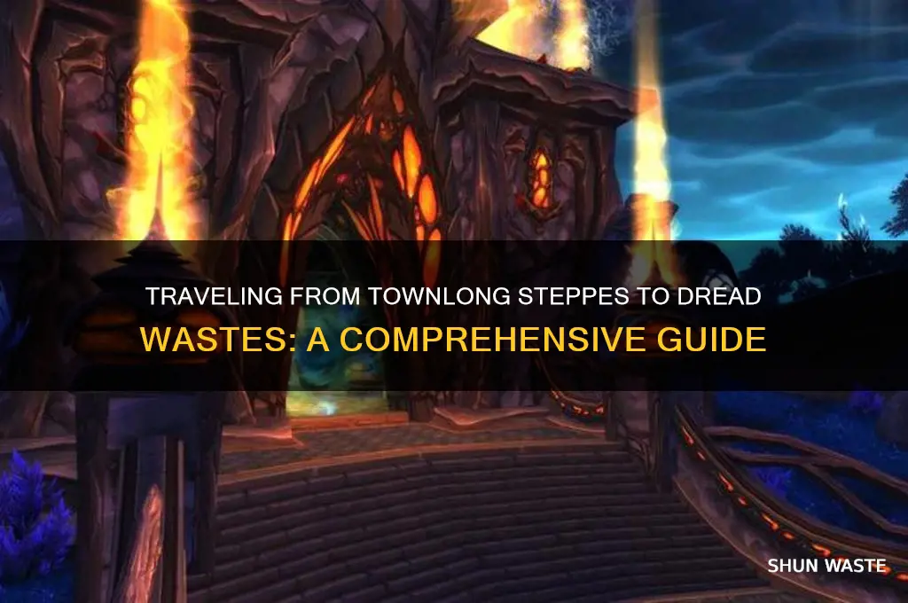 how to get to dread wastes from townlong steppes