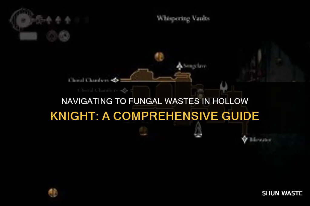 how to get to fungal wastes hollow knight