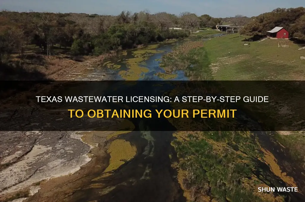 how to get waste water license in texas