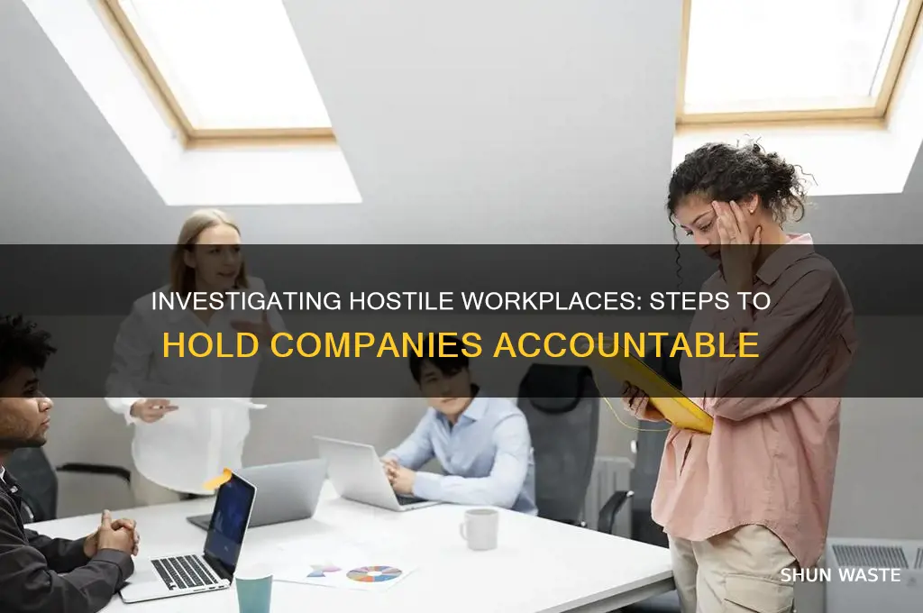 how to have a company investigated for hostile work environment