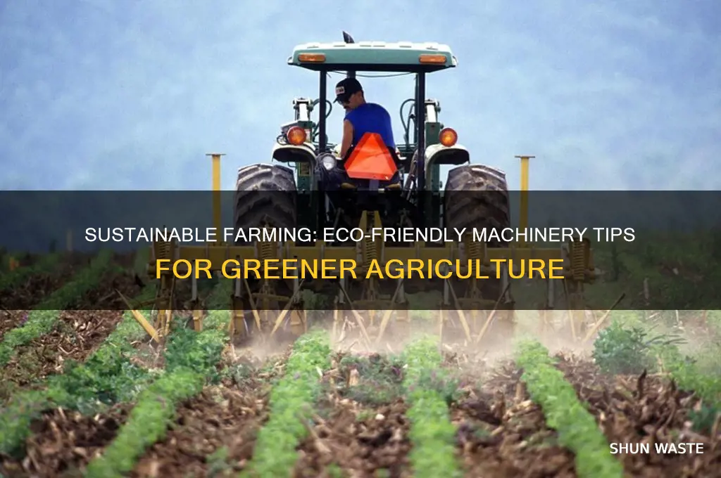 how to help environment while farming using machines