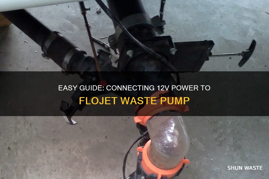 how to hook up 12 volt to flojet waste pump