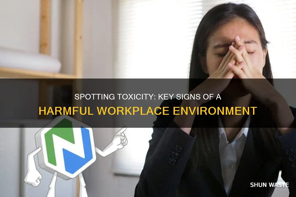 how to identify a toxic work environment
