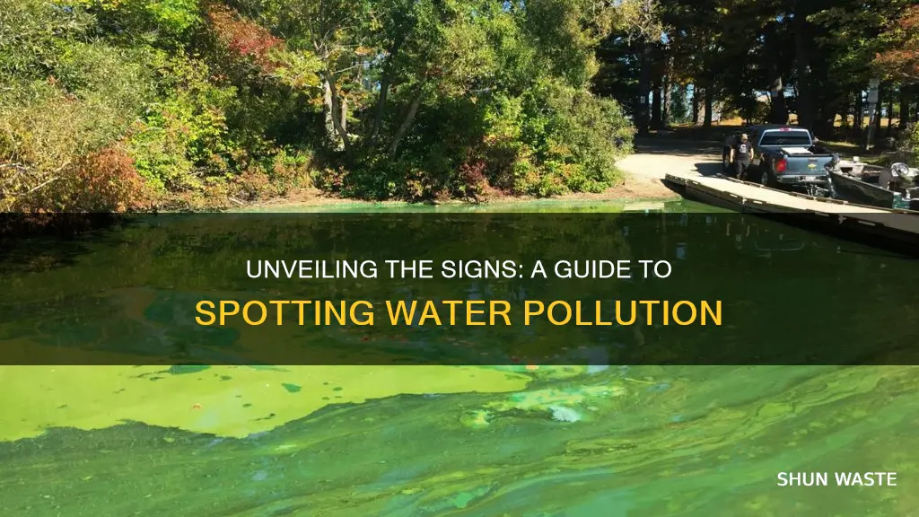 how to identify water pollution