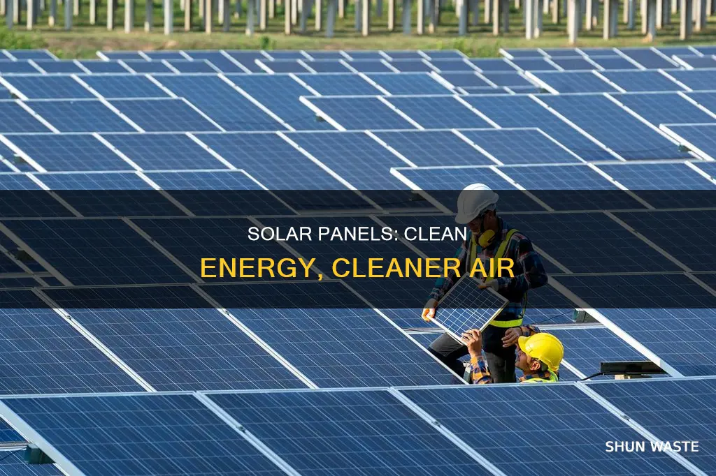 how to improve air pollution by using solar panels