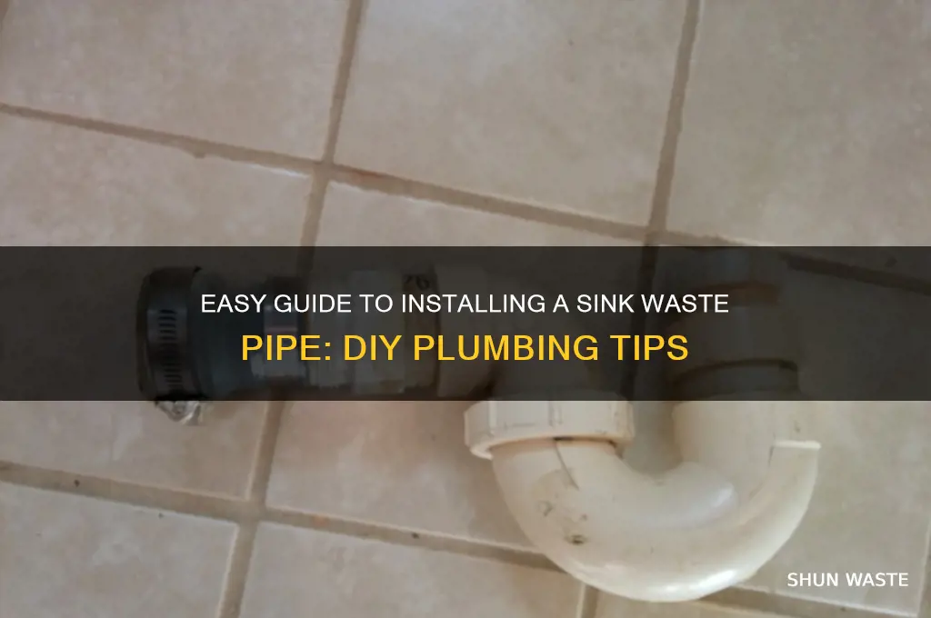 how to install a sink waste pipe