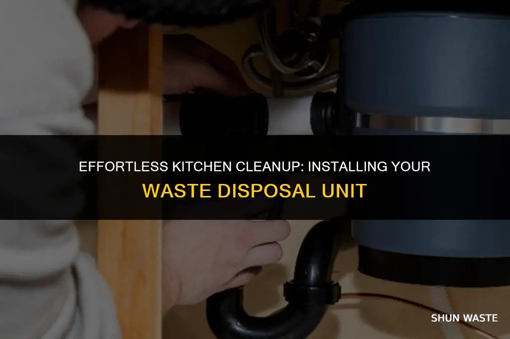 how to install a waste disposal