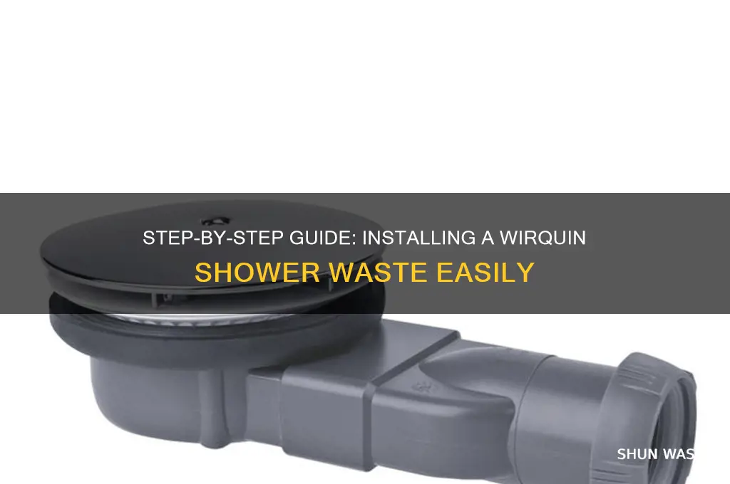 how to install a wirquin shower waste