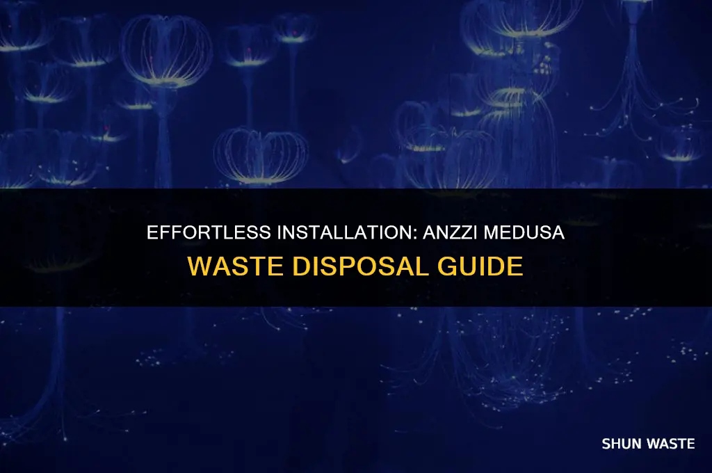 how to install an anzzi medusa waste disposal