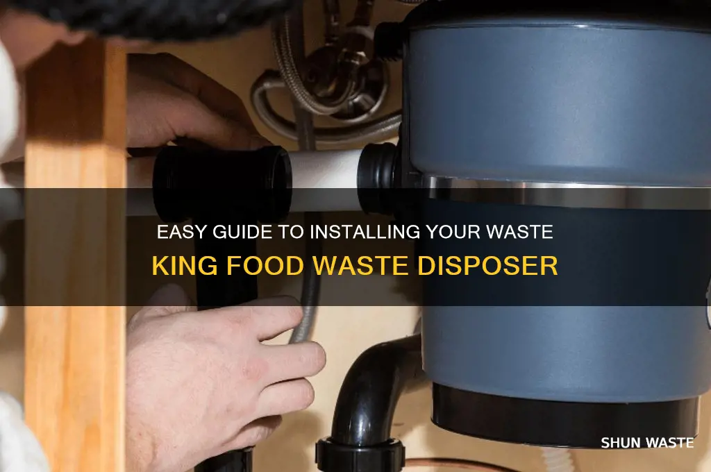 how to install foos waste disposer waste king