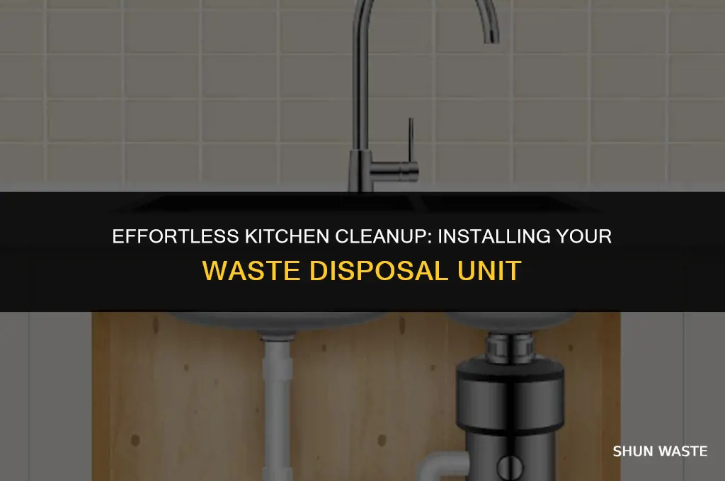how to install kitchen waste disposal