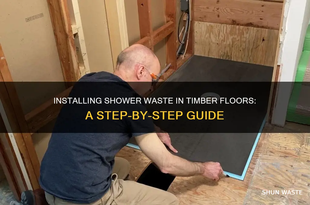 how to install shower waste in timber floor