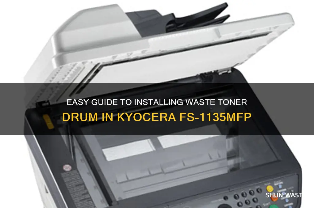how to install waste toner drum for kyocera fs-1135mfp