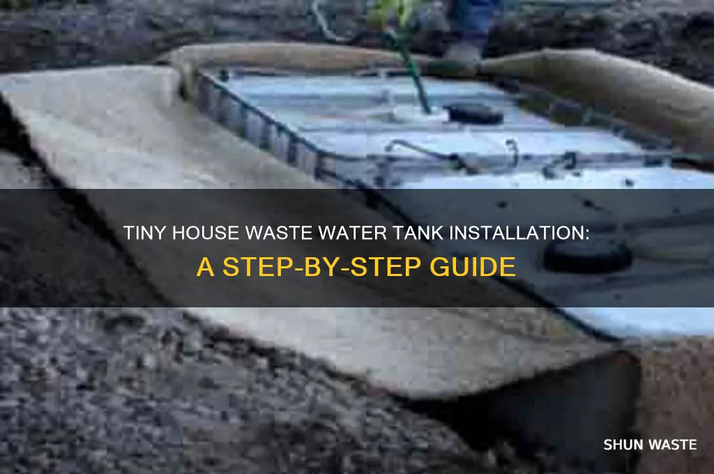 how to install waste water tanks in a tiny house
