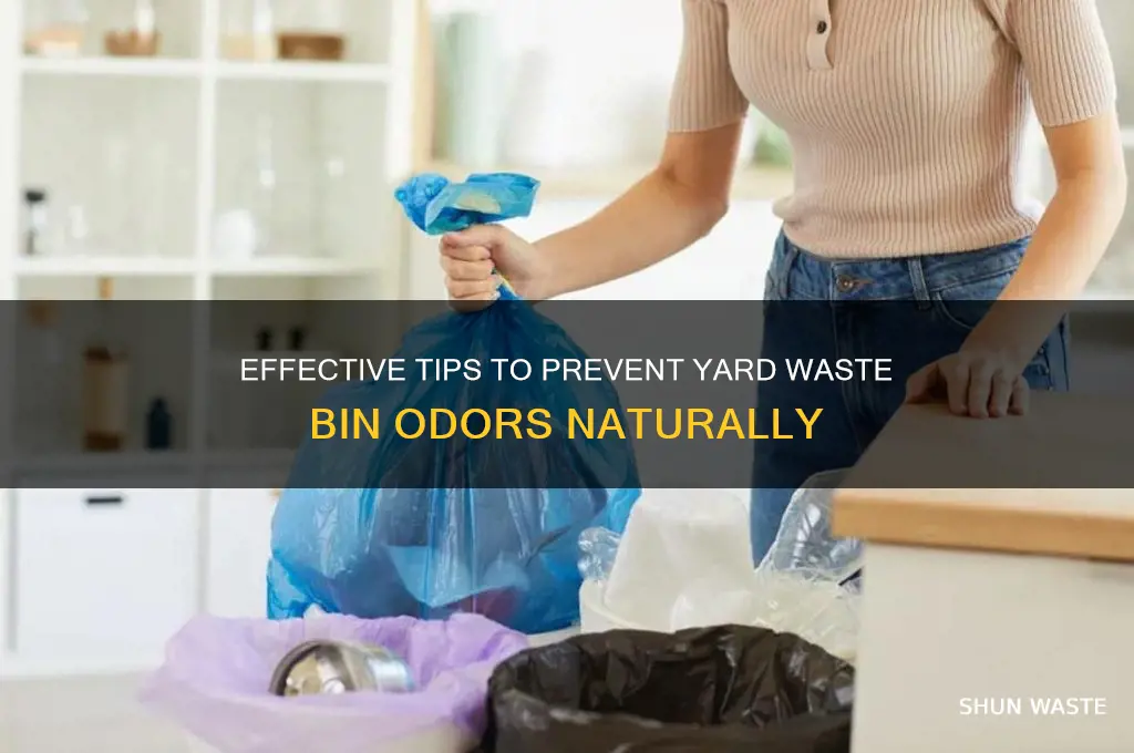how to keep yard waste bin from smelling