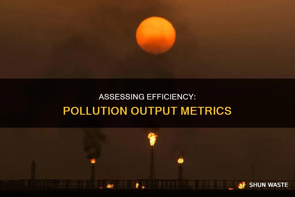 how to know if pollution output is efficient