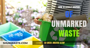 Eco-Friendly Disposal: A Guide to Legally Handling Unmarked Waste