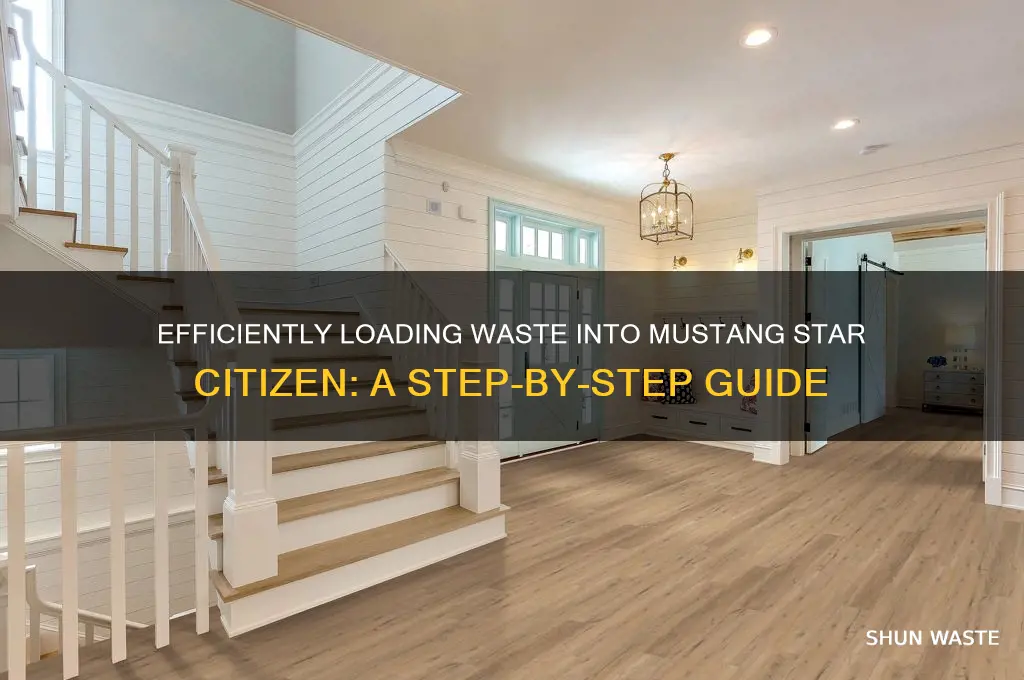 how to load waste into mustang star citizen