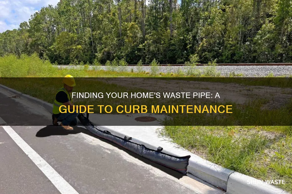 how to locate home waste pipe to curb