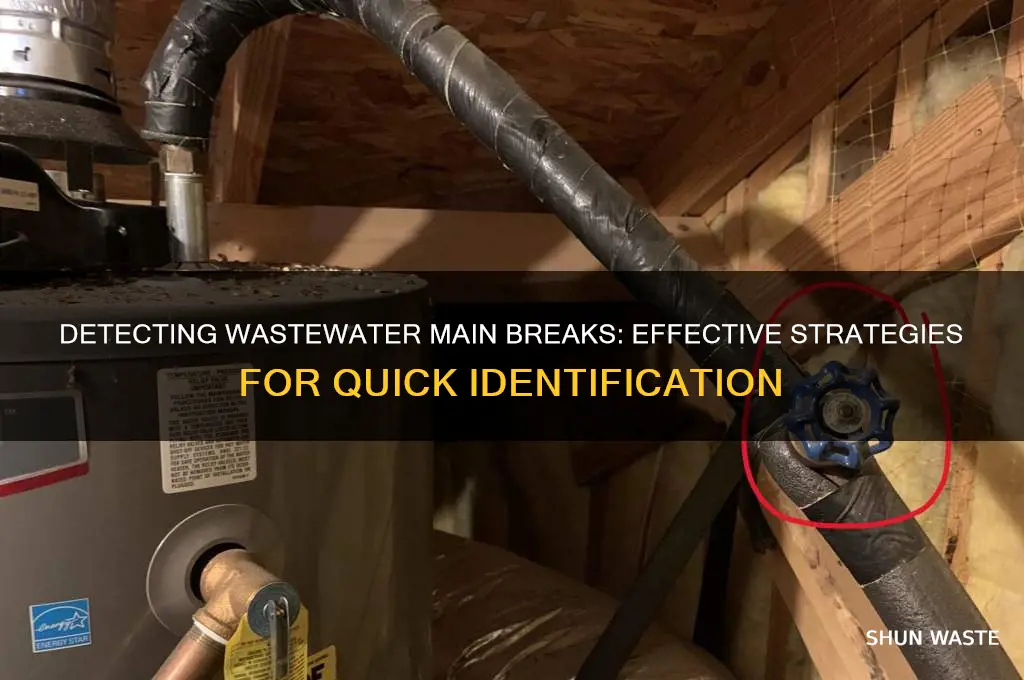 how to locate waste water main break