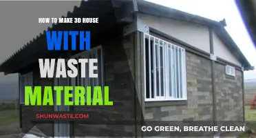 Creative Eco-Friendly 3D House Building with Recycled Waste Materials
