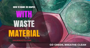 Creative Recycling: Crafting 3D Shapes from Everyday Waste Materials