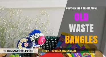 Creative Upcycling: Crafting a Basket from Old Waste Bangles