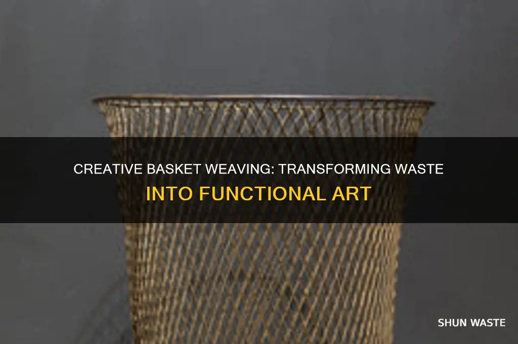how to make a basket out of waste material