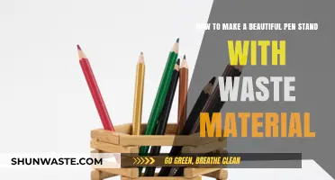 Crafting a Stunning Pen Stand from Recycled Waste Materials