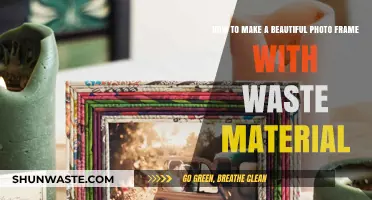 Creative DIY: Crafting Stunning Photo Frames from Recycled Waste Materials