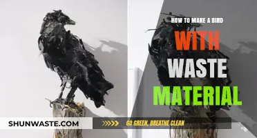 Creative Crafting: Transforming Waste into a Beautiful Bird Sculpture