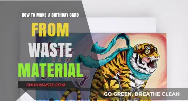 Creative DIY: Crafting Birthday Cards from Recycled Waste Materials