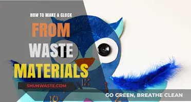 Eco-Friendly Timekeeping: Crafting a Clock from Recycled Waste Materials